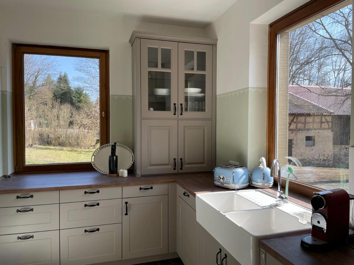 Appartamento Schellnhof Forsthaus Am Waldrand Nidda Esterno foto