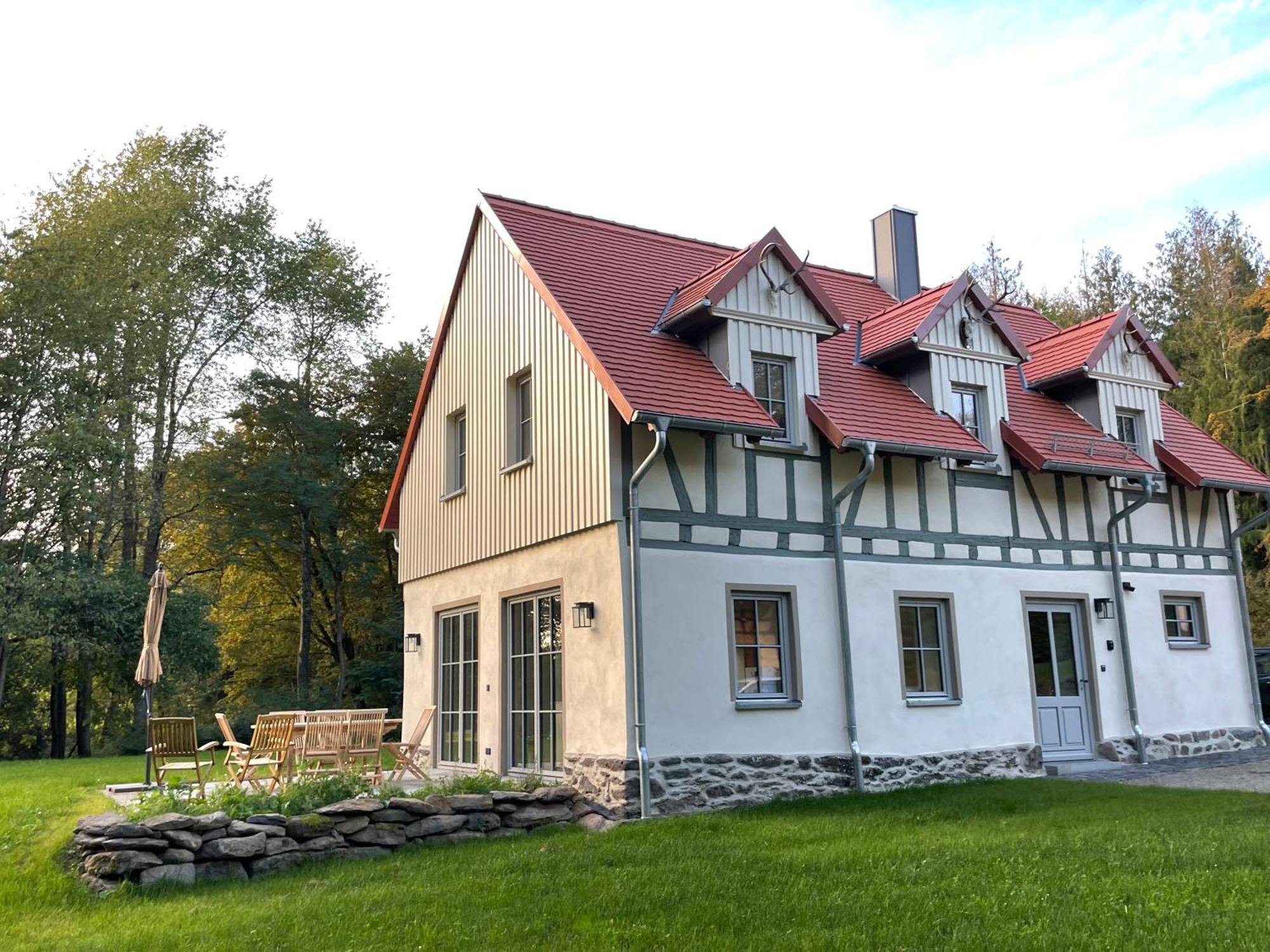 Appartamento Schellnhof Forsthaus Am Waldrand Nidda Esterno foto